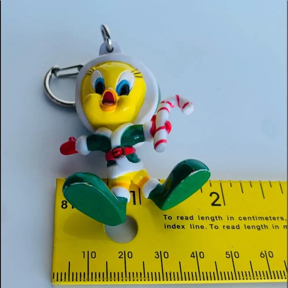 Vintage Tweety Bird Christmas Keychain